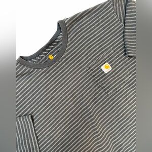 Carhartt Original Fit Gray Striped Pocket Tee Men’s 4XL